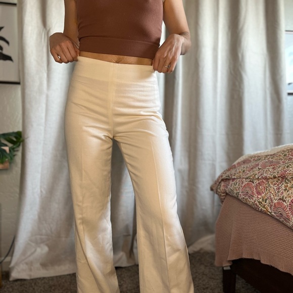 Talbots White Wool Dress Pants - Picture 4 of 7